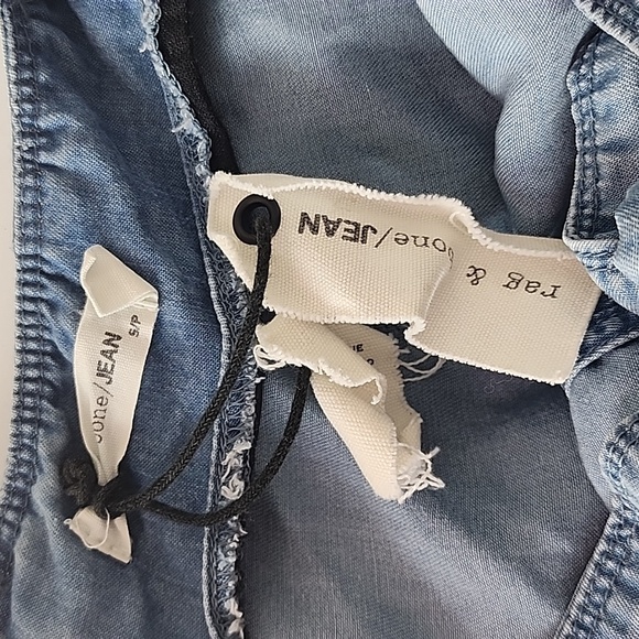 NWT Rag & Bone Jean Mojave Chambray Romper, sz S - Picture 6 of 13